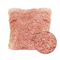 Stratton Pink Faux Fur Pillow(m-3)