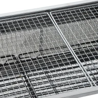 Outsunny 28" Stainless Steel Small Portable Folding Charcoal BBQ Grill Set(m-8)