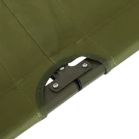 Outsunny Portable 1 Person Raised Camping Tent Cot Combination for Fishing and Hunting - Green(m-11)