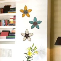 Stratton Antique Flower Wall Decor, Yellow(m-2)