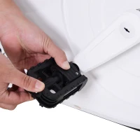 Soozier 2-in-1 Stationary Exercise Bike and Tabletop Workstation with LCD Monitor  White(m-11)