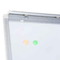 Vinsetto 28" x 40" Magnetic Height Adjustable Rolling Whiteboard Easel with Wheels(m-11)