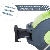 Outsunny 100’ Plastic Portable Outdoor Wall Mount Retractable Water Hose Reel(m-6)
