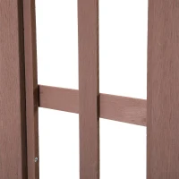 Outsunny 78" WPC Wood Plastic Composite Outdoor Garden Pergola Style Arbor Arch Trellis(m-7)