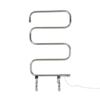 HomCom Freestanding Electric Heated Towel Warmer Drying Dryer Rail Rack Airer - Silver(m-4)