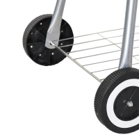 Outsunny Portable Charcoal Grill, 22" Steel BBQ for Camping & Backyard Cooking, Compact Design with Easy Carry Handle(m-8)