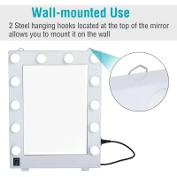 HomCom LED Lighted Make-Up Vanity Mirror - White(m-6)