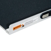 HomCom 2' Portable Traveling Convenient Mobility Ramp Carpeted Aluminum Side Walls Folding(m-8)