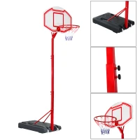 Aosom 10' Height Adjustable Portable Basketball Hoop System with 35" Heavy Duty Backboard(m-5)
