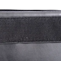 Soozier 6' x 4' x 2" PU Leather Folding Gymnastics / Martial Arts Mat - Black(m-6)