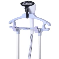 HOMCOM Fabric Garment Steamer for Clothes, Hanging Full Size, 2 Liter, 1350W, 11 Level Steam Adjustment - Red(m-5)