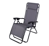 Outsunny Reclining Zero Gravity Chair - Gray(m-1)