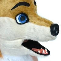 HomCom Cartoon Fox Costume Mouth Mover Hood(m-8)