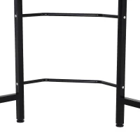 Vinsetto Wood Metal Modern L-Shape Corner Computer Desk - Walnut(m-10)