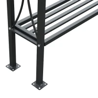 Outsunny 8' Outdoor Patio Double-Tier BBQ Grill Canopy Tent with Two Table Surfaces(m-10)