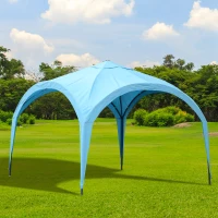 Outsunny 10’ x 10’ Outdoor Portable Dome Canopy Tent Sunshade Cover - Blue(m-1)