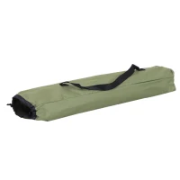 Outsunny Portable 1 Person Raised Camping Tent Cot Combination for Fishing and Hunting - Green(m-9)