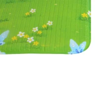 Qaba 71” x 51” Foam Farm Animal Baby Play Crawl Mat – Multi-Color(m-6)
