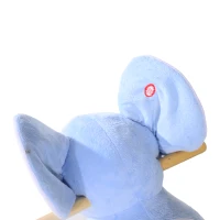 Qaba Kids Plush Rocking Horse-Style Elephant Theme Rocker Chair(m-6)