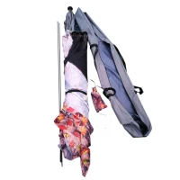 Outsunny Outsunny 12" x 12" 6-Sided Pop Up Portable Hexagonal Hub Gazebo Flower Pattern - Flower Pattern(m-8)