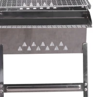 Outsunny Stainless Steel BBQ Charcoal Tabletop Grill(m-6)