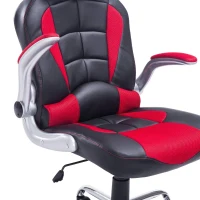 HomCom High Back Racing Style Ergonomic Gaming Chair With Armrest, Lumbar And Head Support - Red / Black(m-12)