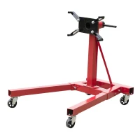 HomCom 2000 lb Engine Stand w/ Rotating Head - Red(m-4)
