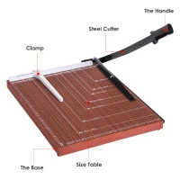HOMCOM Paper Cutter Guillotine 12 A3 Sheet Paper Slicer(m-11)