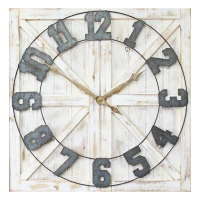 Stratton Rustic Farmhouse Wall Clock(m-1)