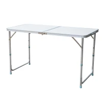 Outsunny 48" Aluminum Camping Folding Camp Table w/ Carrying Handle(m-4)