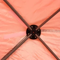 Outsunny 10’ x 20’ Outdoor Gazebo Canopy Wedding Party Tent with 4 Removable Sidewalls - Rust Red(m-11)