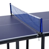 Aosom 72” Folding Compact Multi-Use Table Tennis Table with Net and Post(m-5)