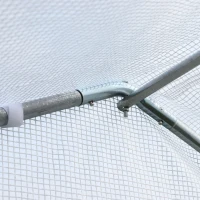 Outsunny 20x10x7ft Walk-in Outdoor Tunnel Greenhouse Portable Backyard Plant Growth Shed Warm House - White(m-15)