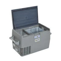 Outsunny Car Refrigerator - Portable 12v / 24v Electric Icebox Freezer (35 Quart)(m-4)
