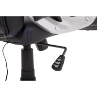 HomCom High Back Racing Style Massage Ergonomic Gaming Chair - Blue / Black(m-11)