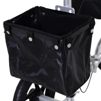 HOMCOM Knee Scooter with Basket Storage Walker Mobility During Medical Rehabilitation & Injury Folding for Transport - Silver(m-8)