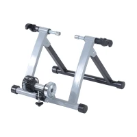 Soozier Indoor Kinetic Bike Trainer Exercise Cycling Resistance Stand - Silver(m-2)