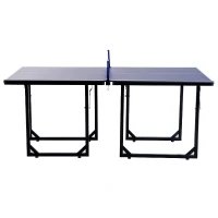 Aosom 72” Folding Compact Multi-Use Table Tennis Table with Net and Post(m-2)