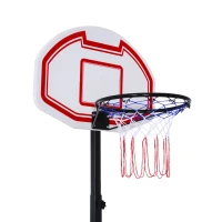 Soozier Outdoor Height Adjustable Portable Junior Basketball Hoop System Moveable Athletic Basketball Stand(m-3)