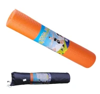 Soozier 74" x 24" x 1/4" Thick Non-Skid Yoga Mat w/ Carrying Bag - Orange(m-6)