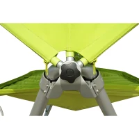 Outsunny Single Seat Outdoor Patio Hammock Swing w/ Canopy and Stand - Lime Green(m-4)