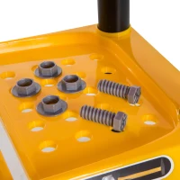 Qaba 74 Piece Kids Portable Pretend Play Toy Tool Workshop Bench Table Set with Shelf(m-10)