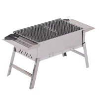 Outsunny Stainless Steel BBQ Charcoal Tabletop Grill(m-1)