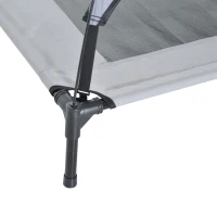 PawHut Elevated Dog Bed, Foldable Pet Cot with Tent Canopy, Instant Outdoor Shelter - Comfortable Resting for Pets(m-5)