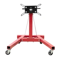 HomCom 2000 lb Engine Stand w/ Rotating Head - Red(m-1)
