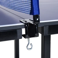 Aosom 72” Folding Compact Multi-Use Table Tennis Table with Net and Post(m-6)