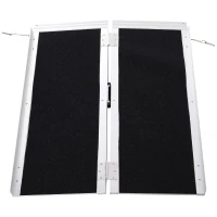 HOMCOM Versatile 3ft Motorcycle  Scooter  and Dollie Ramp for Home or Travel  600lbs(m-1)