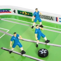 Soozier 37” Portable Mini Foosball Table Tabletop Soccer Game for Kids Sportcraft Football Table - Green/White(m-8)