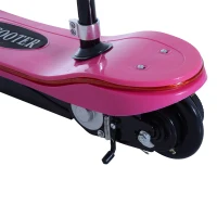 Aosom Pink High-Powered 120W Motorized Kids Foldable Electric Scooter with LED Lights(m-7)