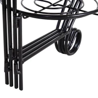 Outsunny 4-Tier Folding Flower Pot Stand Display Table for an Elegant Indoor/Outdoor Decorative Touch(m-13)